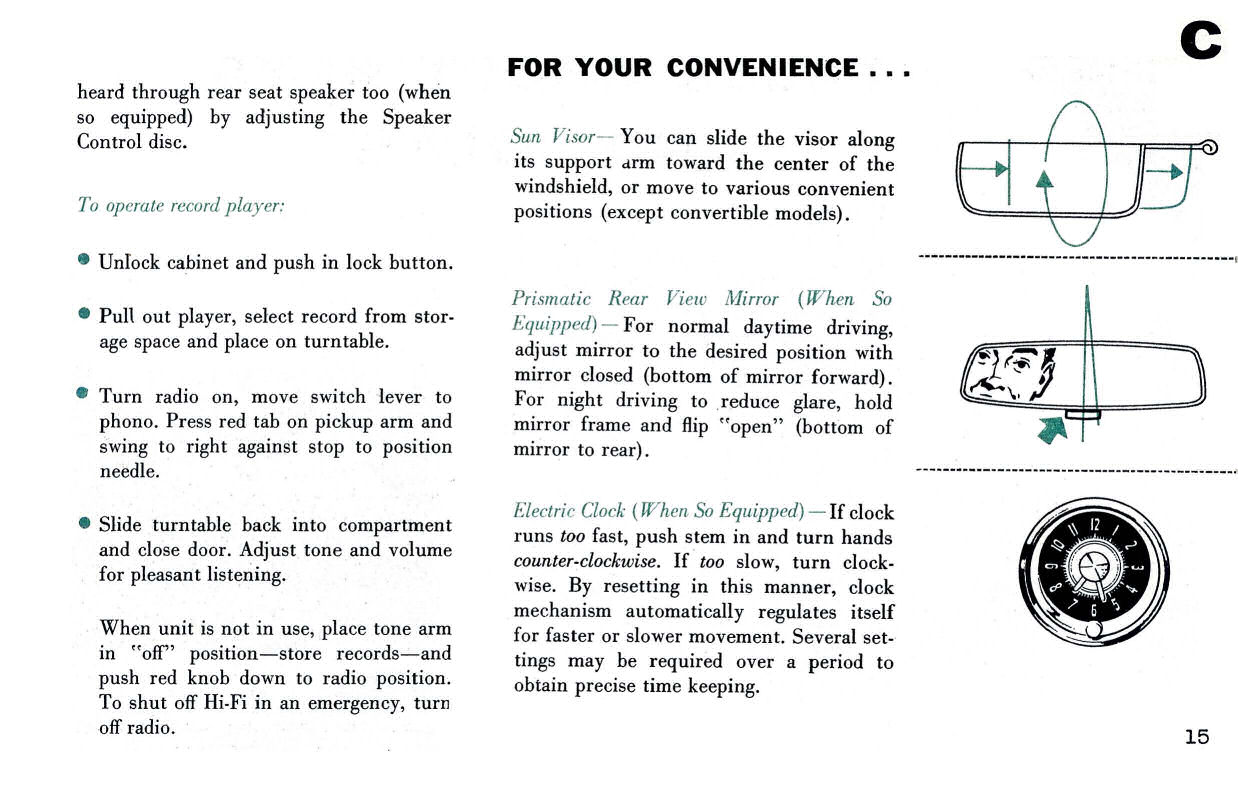 1957 Chrysler Imperial Owners Manual Page 34